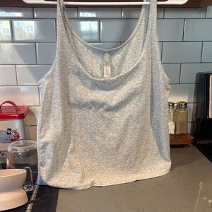 SKIMS Light Gray Tank Top